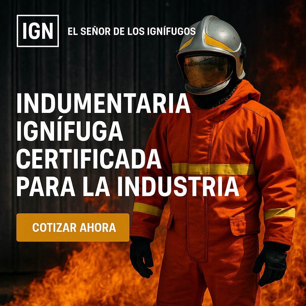 Indumentaria ignífuga y seguridad industrial